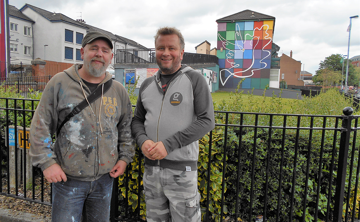 Following up on the Bogside Artists back in Derry