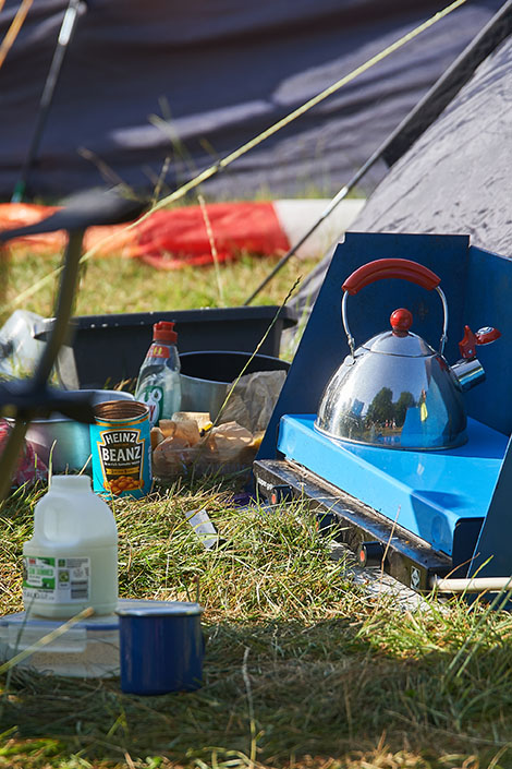 Setting up camp